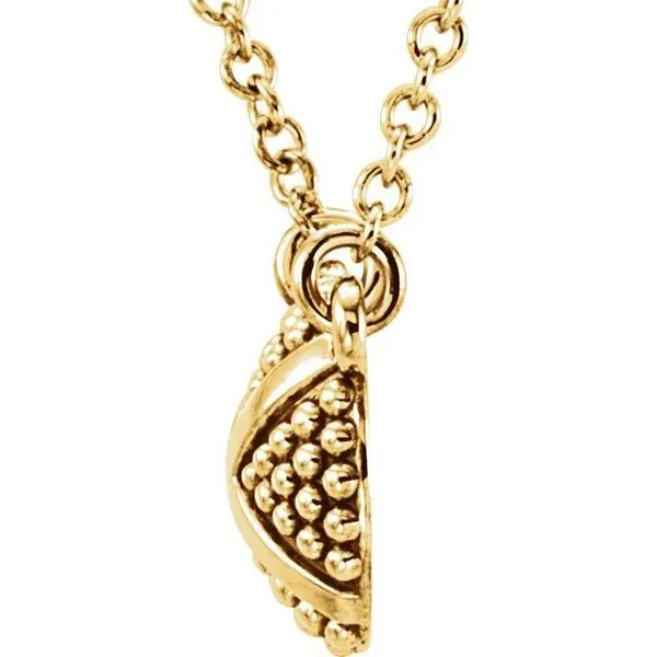 Granulated X Necklace Image 2 Linwood Custom Jewelers Linwood, NJ