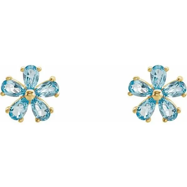 Flower Earrings Image 2 Henry B. Ball Jewelers Canton, OH