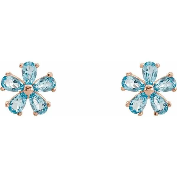 Flower Earrings Image 2 Scirto's Jewelry Lockport, NY