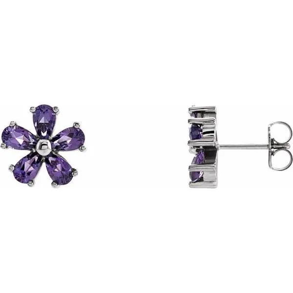 Flower Earrings Linwood Custom Jewelers Linwood, NJ