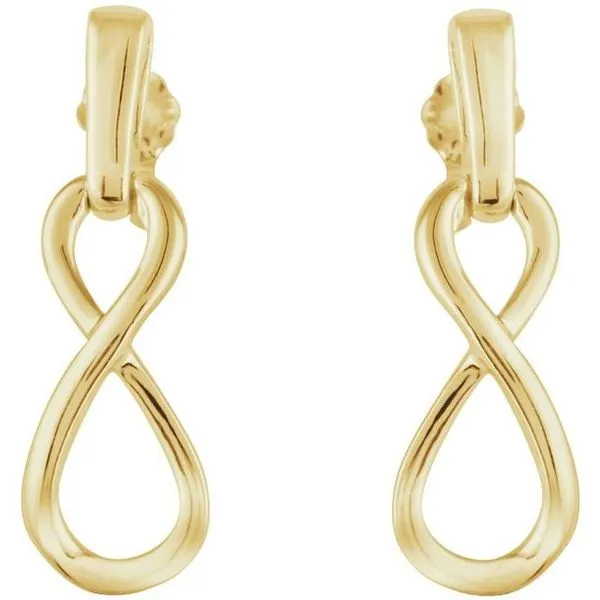 Infinity-Inspired Earrings Image 2 Scirto's Jewelry Lockport, NY