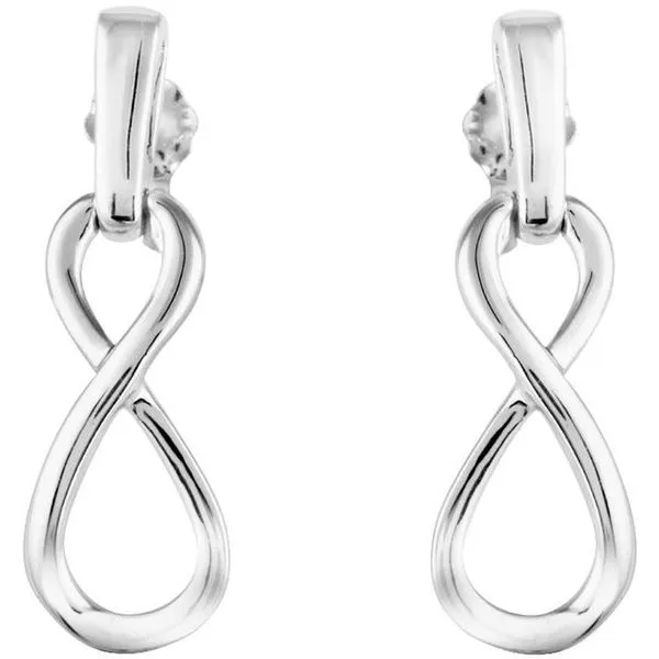 Infinity-Inspired Earrings Image 2 Henry B. Ball Jewelers Canton, OH
