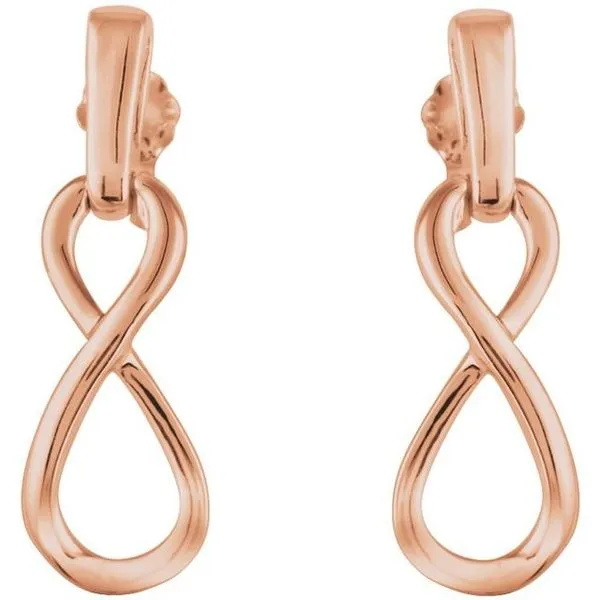 Infinity-Inspired Earrings Image 2 The Diamond Shop, Inc. Lewiston, ID