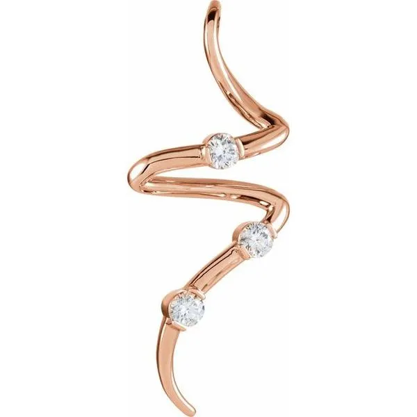 Three-Stone Freeform Pendant Hart's Jewelers Grants Pass, OR