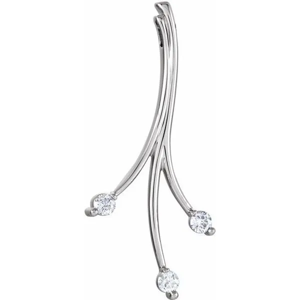 Three-Stone Freeform Pendant James & Williams Jewelers Berwyn, IL