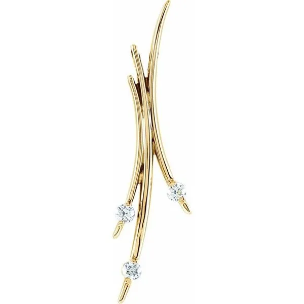 Three-Stone Freeform Pendant Rasmussen Jewelers Spanish Fork, UT