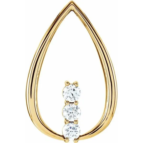 Three-Stone Freeform Pendant James & Williams Jewelers Berwyn, IL