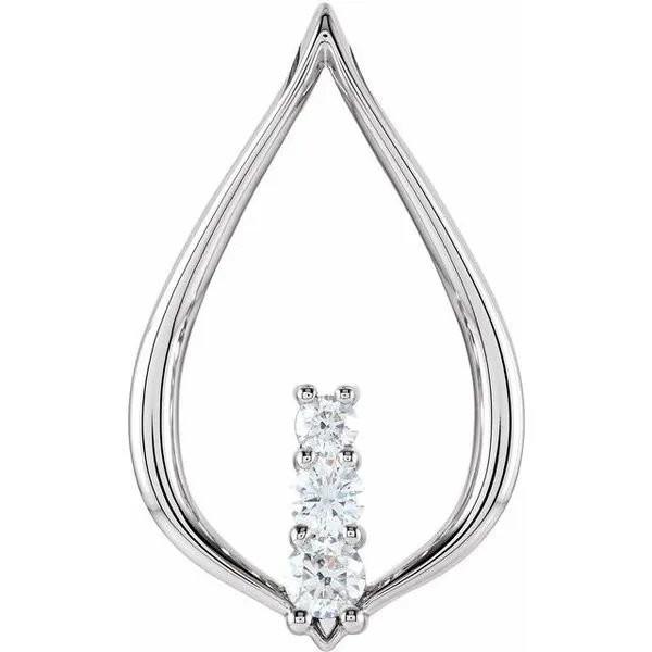 Three-Stone Freeform Pendant James & Williams Jewelers Berwyn, IL