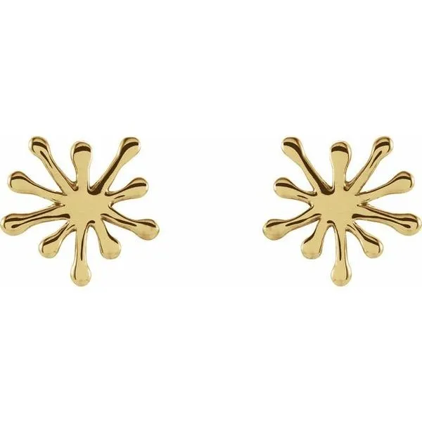 Burst Stud Earrings Image 2 Becky Beck's Jewelry DeKalb, IL