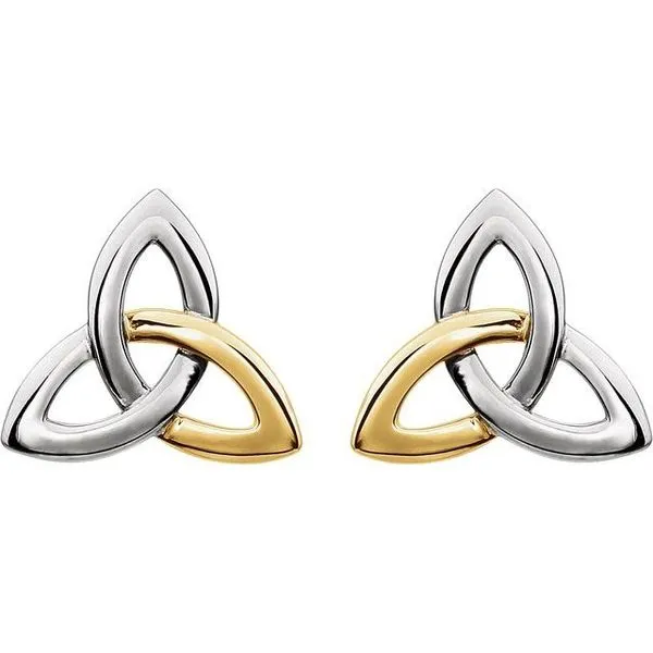 Celtic-Inspired Trinity Earrings Image 2 Arnold's Jewelry and Gifts Logansport, IN