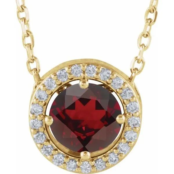 Halo-Style Necklace Scirto's Jewelry Lockport, NY