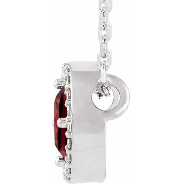 Halo-Style Necklace Image 2 Arnold's Jewelry and Gifts Logansport, IN