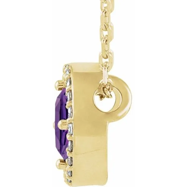 Halo-Style Necklace Image 2 Rasmussen Jewelers Spanish Fork, UT