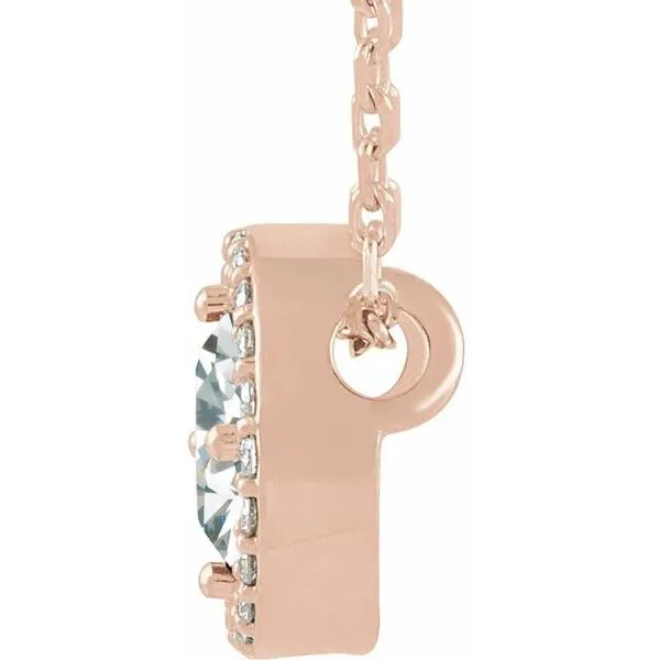 Halo-Style Necklace Image 2 James & Williams Jewelers Berwyn, IL
