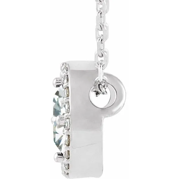 Halo-Style Necklace Image 2 Long Jewelers Chesapeake, VA