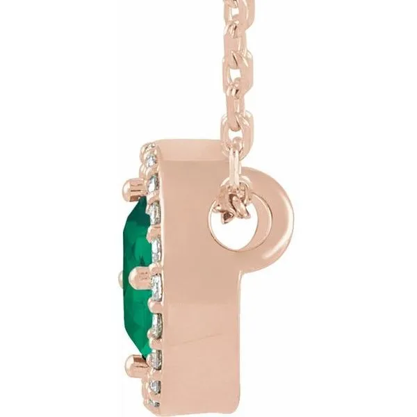 Halo-Style Necklace Image 2 Scirto's Jewelry Lockport, NY