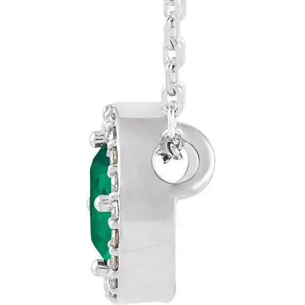 Halo-Style Necklace Image 2 James & Williams Jewelers Berwyn, IL