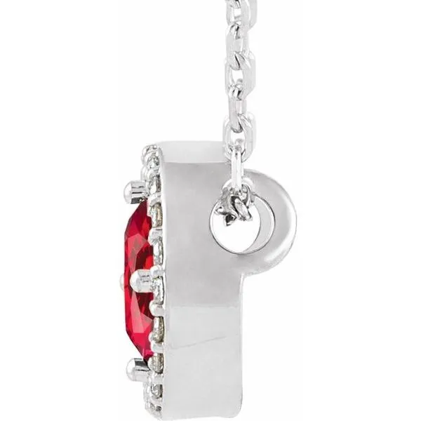 Halo-Style Necklace Image 2 Rasmussen Jewelers Spanish Fork, UT