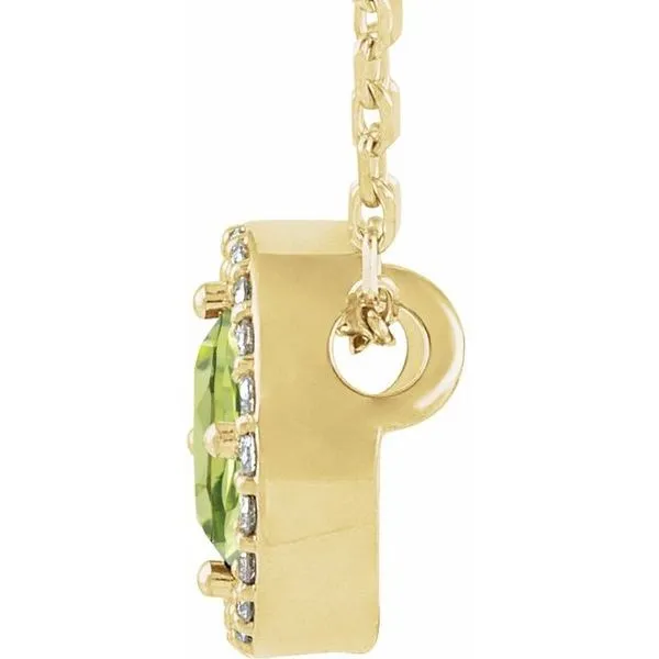 Halo-Style Necklace Image 2 Long Jewelers Chesapeake, VA