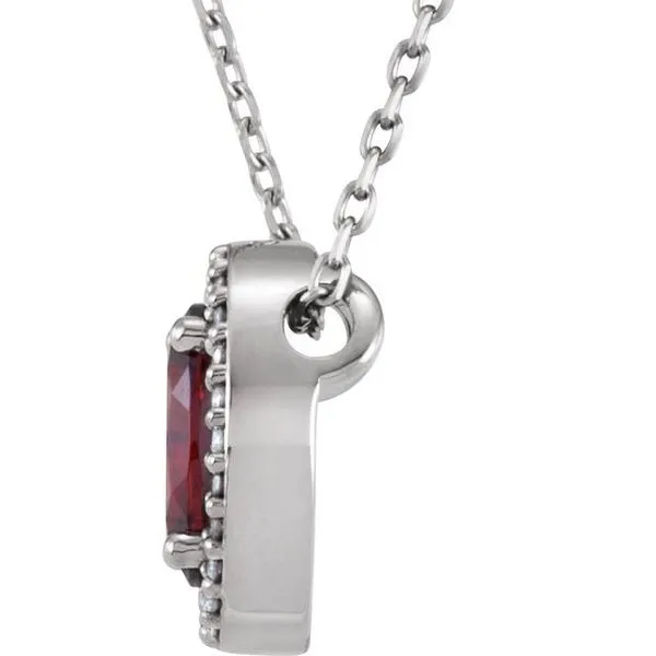 Halo-Style Necklace or Slide Pendant Image 2 Leslie E. Sandler Fine Jewelry and Gemstones rockville , MD
