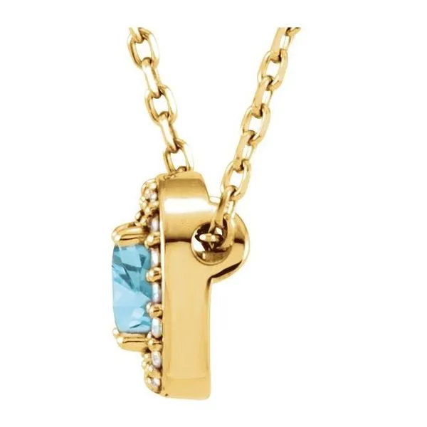 Halo-Style Necklace Image 2 Scirto's Jewelry Lockport, NY