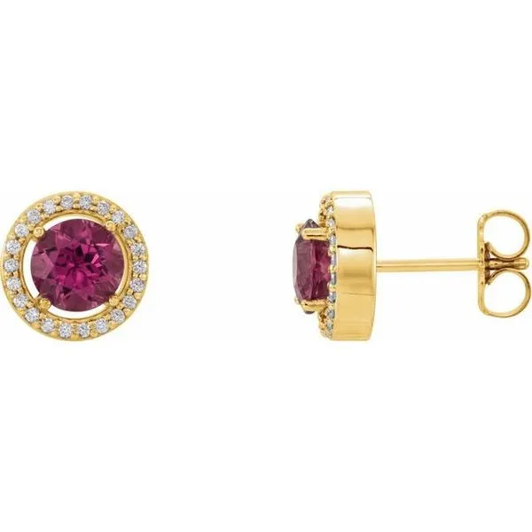 Halo-Style Earrings Long Jewelers Chesapeake, VA