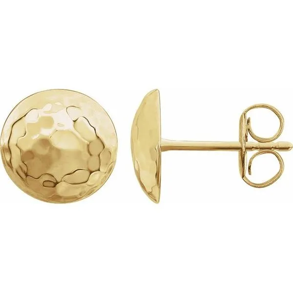 Hammered Disk Earrings Image 3 Holly's Jewelry Mountain Home, AR