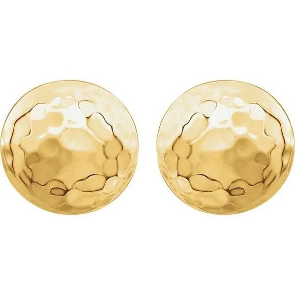 Hammered Disk Earrings Image 4 Moseley Diamond Showcase Inc Lexington, SC