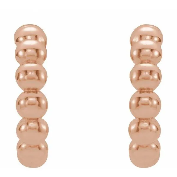 Beaded Hoop Earrings Image 2 Scirto's Jewelry Lockport, NY