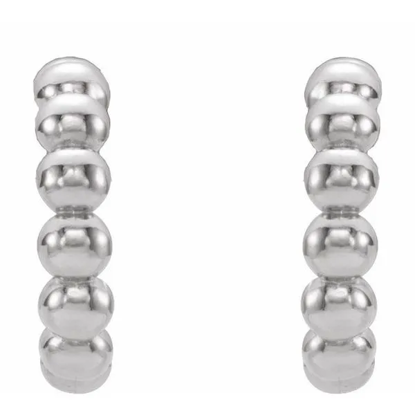 Beaded Hoop Earrings Image 2 Rasmussen Jewelers Spanish Fork, UT