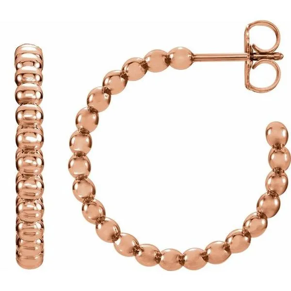 Beaded Hoop Earrings Scirto's Jewelry Lockport, NY