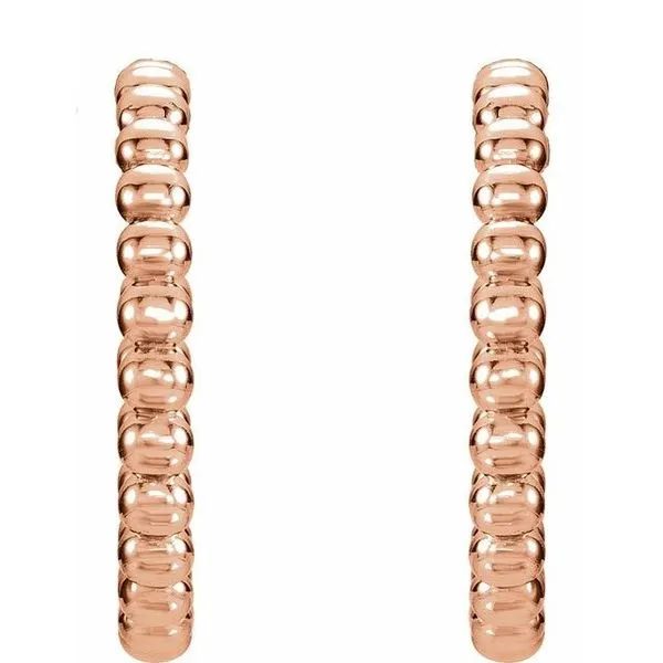 Beaded Hoop Earrings Image 2 Scirto's Jewelry Lockport, NY