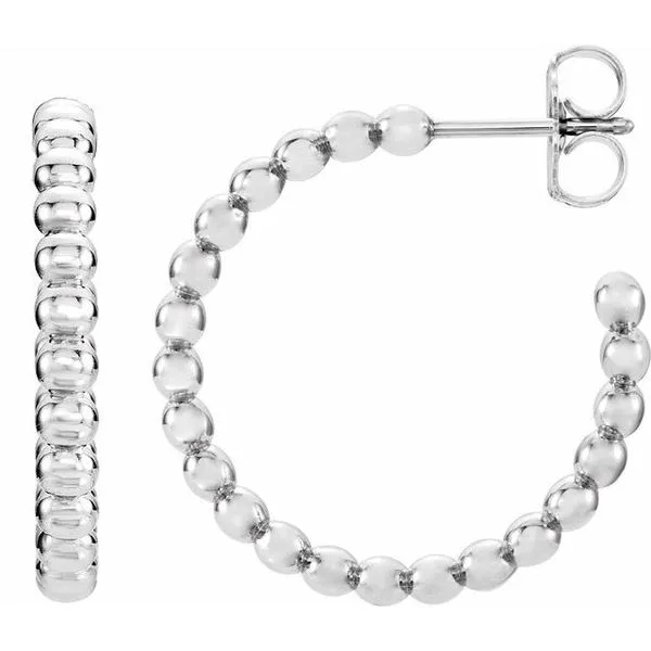 Beaded Hoop Earrings Scirto's Jewelry Lockport, NY