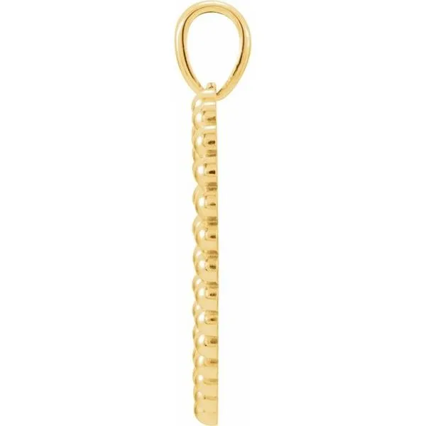 Beaded Heart Pendant Image 2 M. J. Thomas Jewelers, Ltd. Stratford, CT