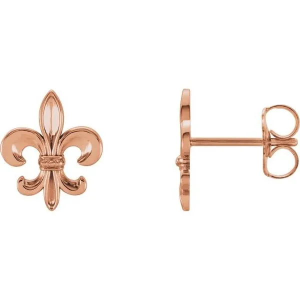 Fleur-de-lis Earrings Long Jewelers Chesapeake, VA