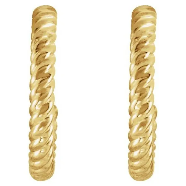 Rope Hoop Earrings Image 2 Moseley Diamond Showcase Inc Lexington, SC