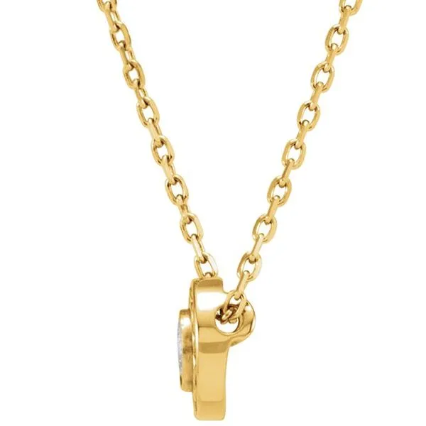 Bezel-Set Necklace Image 2 Hart's Jewelers Grants Pass, OR