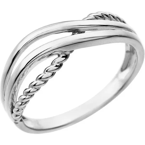 Rope Criss-Cross Ring Long Jewelers Chesapeake, VA