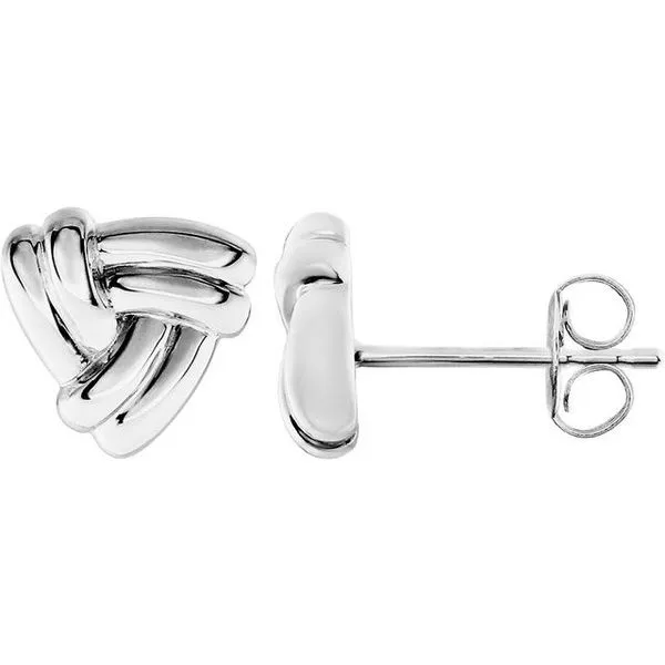 Triangle Knot Earrings James & Williams Jewelers Berwyn, IL