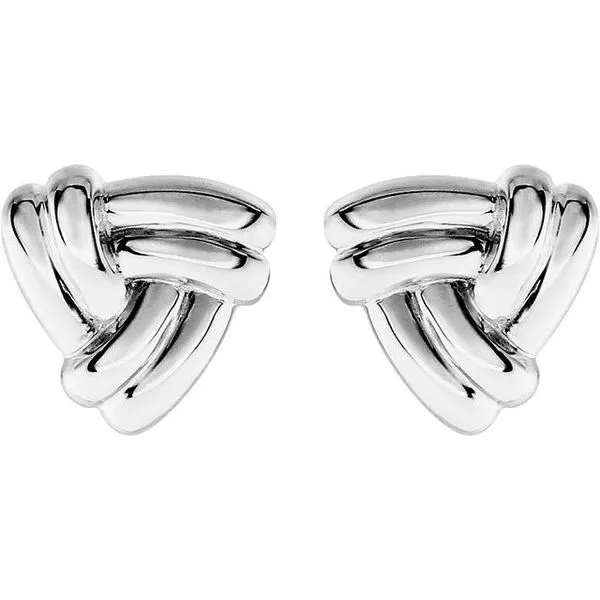 Triangle Knot Earrings Image 2 James & Williams Jewelers Berwyn, IL