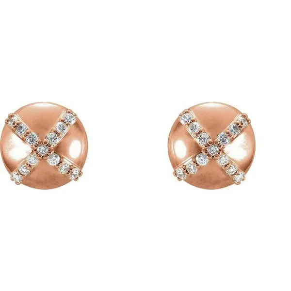 Accented Stud Earrings Image 2 Long Jewelers Chesapeake, VA