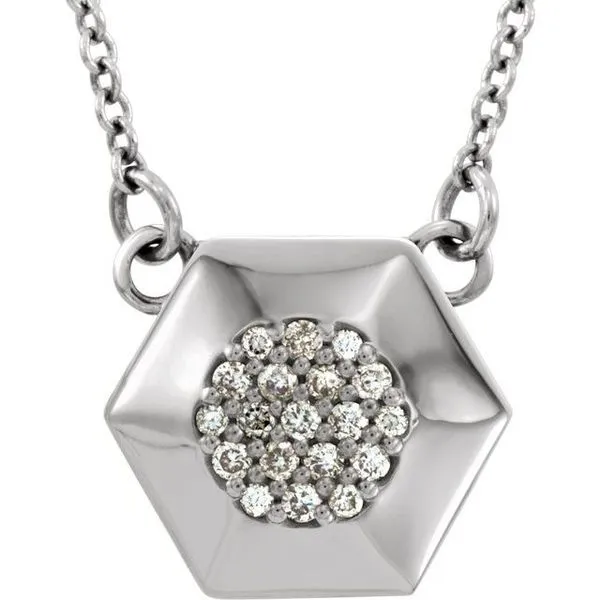 Geometric Cluster Necklace James & Williams Jewelers Berwyn, IL