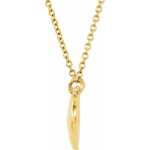 Domed Circle Necklace Image 2 James & Williams Jewelers Berwyn, IL