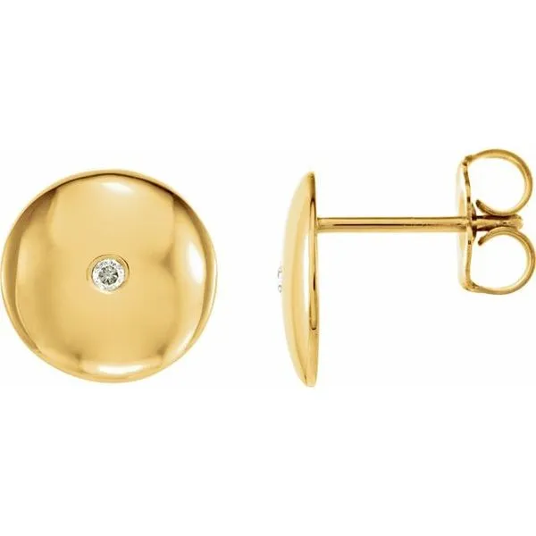 Domed Circle Earrings Jerald Jewelers Latrobe, PA