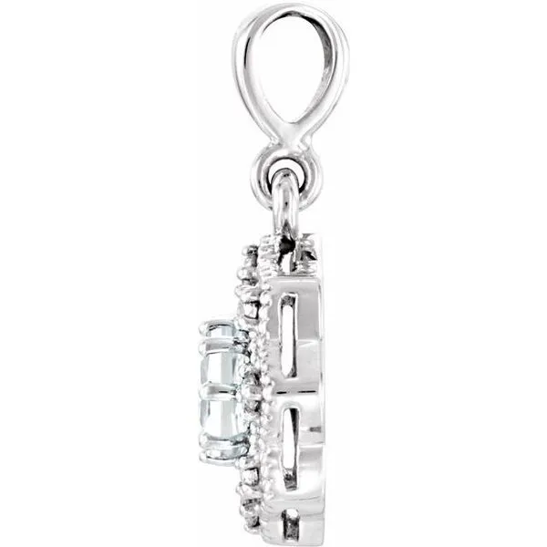 Halo-Style Pendant Image 2 Long Jewelers Chesapeake, VA