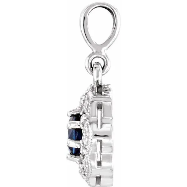 Halo-Style Pendant Image 2 James & Williams Jewelers Berwyn, IL