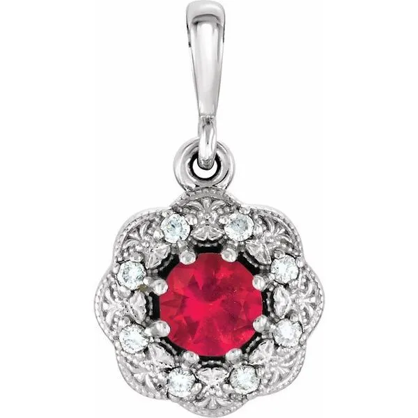 Halo-Style Pendant James & Williams Jewelers Berwyn, IL