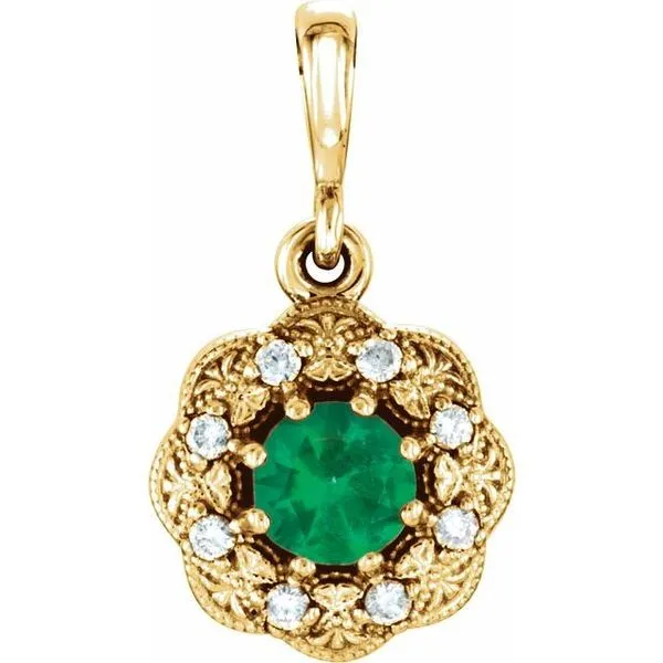Halo-Style Pendant Leslie E. Sandler Fine Jewelry and Gemstones rockville , MD
