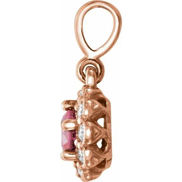 Halo-Style Pendant Image 2 Jerald Jewelers Latrobe, PA