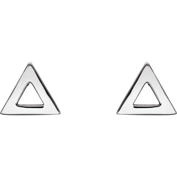 Triangle Earrings Image 2 Hart's Jewelers Grants Pass, OR